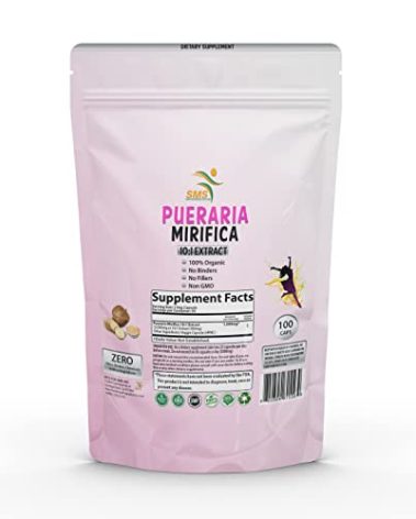 Pueraria Mirifica (Kwao Krua Kao) Pills 10000mg Equivalent Extra Potent 10:1 Extract Powder Imported from Thailand, 100 Veggie Capsules