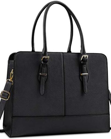 Laptop Bag for Women Leather Work Tote 15.6 Inch Laptop for Computer Messenger Bag Waterproof Briefcase Business Office Professional Large Capacity Handbag Shoulder Teacher Nurse Bag