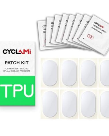CYCLAMI Bike Inner Tube Patch Kits, Bicycle Tire Repair Kit, 8 PCS Bike Patch Kit for Road and Mountain Bikes Tire Repair Kits (Suitable for TPU Inner Tubes)