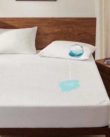 BEDLORE Twin Mattress Protector, Waterproof Noiseless Mattress Cover with Stretchable Pockets for 6-15 inches Mattress, Soft Breathable Mattress Pad Machine Washable (White)