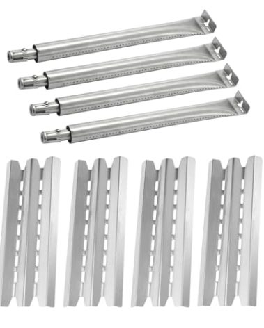 Grill Replacement Parts for Broil King Baron 420 440 490 320 340 9221-64 9221-67 9235-24 9235-84 9221-14 9211-54 9215-54 4 Burner Gas Grills, 15 3/4 Inch Heat Plates and 15 13/16 Inch Burner Tubes