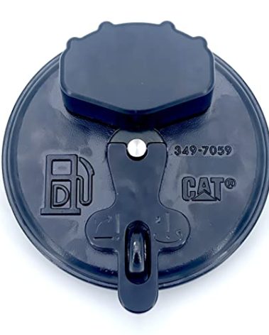 CAT 349-7059 Fuel Tank Vent Cap - Replacement Transfer Tank Lid for LP Gas Tank - Durable Weather Resistant Black Model with 4 Micron Filtration and Vented Metallic Exterior Material