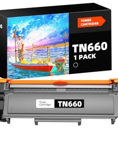 Compatible TN660 Toner Cartridge Replacement for Brother TN660 TN630 for Brother MFC-L2700DW MFC-2740DW HL-L2300D L2320D L2340DW L2360DW L2380DW DCP L2540DW L2520DW Printer (1 Black)