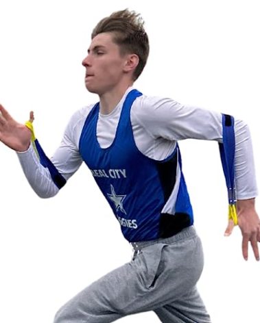 Tumbl Trak Adjustable Lycra Running Arms® - Correcting Arm Position for Track and Field, Agility Training and Speed Training - Unisex Youth