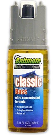 BAITMATE Fish Attractant Classic Bass Scent, 5 Fluid-Ounce, Gold