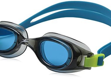 Speedo Unisex-child Swim Goggles Hydrospex Ages 6-14, Grey/Blue