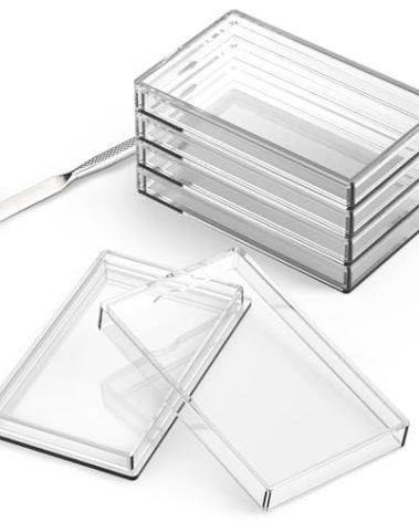 Yncotte 10oz Silver Bar Holder - 5Pcs Capsule Storage Container for 10 Ounce Bars