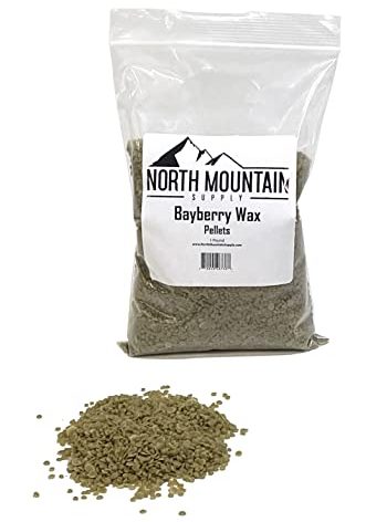 North Mountain Supply Bayberry Wax Pellets - Great for Candle Making - Smells Like Christmas - 1lb Bag