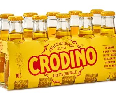 Crodino: non-alcoholic bitter aperitif, produced since 1964 - 10 x 100 ml