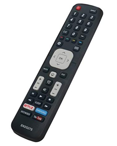 EN2G27S Replace Remote Control fit for Sharp Smart LCD LED TV Aquos LC-40N5000 LC-40N5000U LN-75N8000 Q5000 Series with 4 APP Button LC-43N5000 LC-43N610 LC-50N5000 LC-55N620CU LC-55N7000