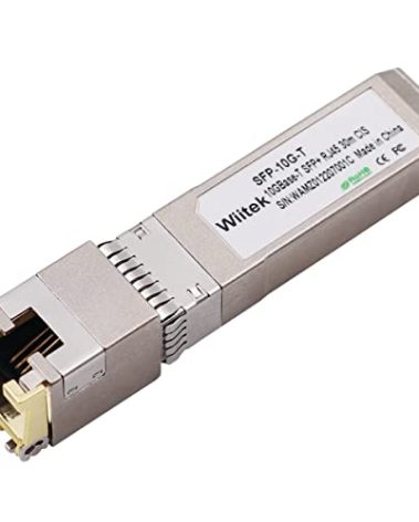 Wiitek 10Gb SFP+ to RJ45 Modules, 1.25G/2.5G/5G/10GBase-T Ethernet to SFP+ Transceiver Compatible for Cisco SFP-10G-T-X, Ubiquiti, Netgear AXM766, Mikrotik S+RJ10, Unifi (Cat 6a/7 or Better, 30-Meter)