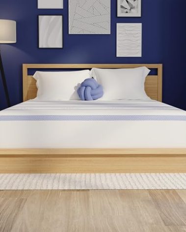 Vibe Gel Memory Foam Mattress, 12-Inch CertiPUR-US Certified Bed-in-a-Box, Full, White