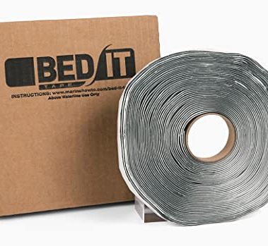 Bed-IT Tape, Butyl, for Marine Deck and RV Hardware (50 Foot Roll x 1/2" Wide)