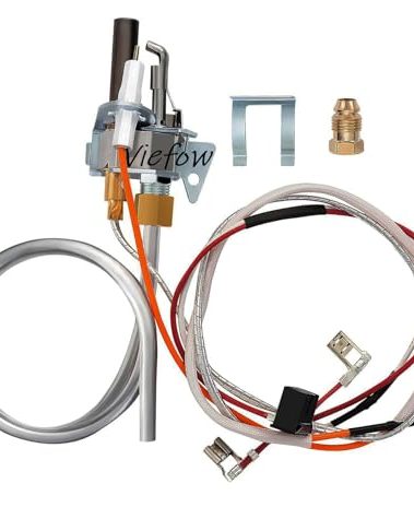 100112330 9007876 9007877 Water Heater Pilot Assembly Replace Nat Gas Thermopile Assembly, Compatible with 300 301 Series Whirlpool Water Heater Parts & A.O.Smith, American, State, Kenmore, Reliance