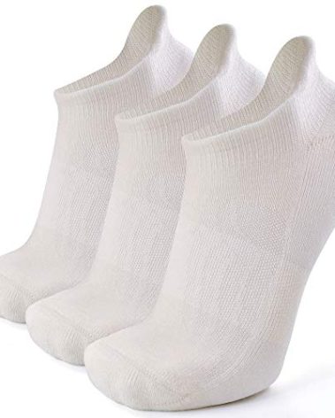 Busy Socks Wool Athletic Socks Women Hiking, Ladies Autumn Ankle Merino Wool Sport Socks for Cycling Running Tennis Golf, White, Medium, 3 Pairs