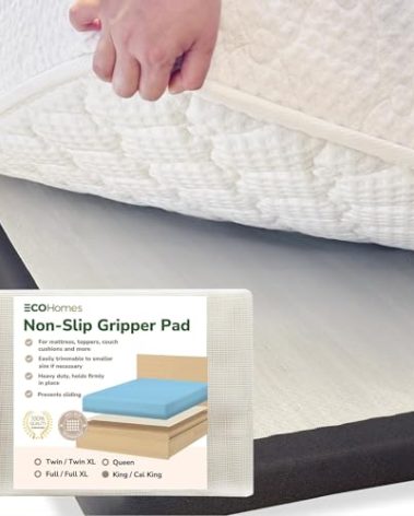 ECOHomes Non Slip Mattress Gripper Pad Stop Mattress, Keep Topper from Sliding - Anti Slip Grip Pads Holder Stop Couch Cushion, Sofa Cushions, Patio & Furniture to Prevent Sliding (King/Cal King)