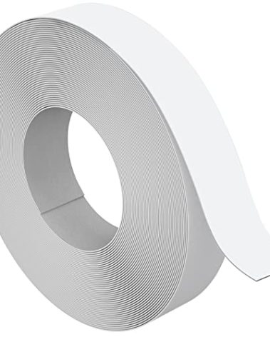 ZYJT Melamine Edge Banding, 3/4 inch x 50ft roll of Veneer White Edge Banding Pre-glued, Real Wood Tape for Cabinet Repair & Furniture Restoration
