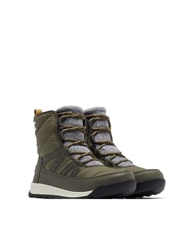 Sorel Whitney II Short Lace Waterproof Women's Boots - Stone Green, Black - Size 6.5