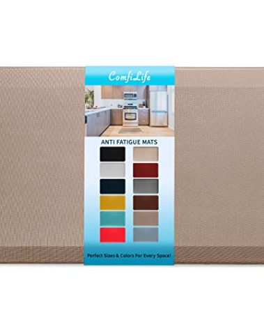 ComfiLife Anti Fatigue Floor Mat – 3/4 Inch Thick Kitchen Mats for Floor, Standing Desk Mat, Kitchen Rug – Comfort at Home, Office – Durable – Stain Resistant – Non-Slip Bottom (20" x 32", Rose Gold)