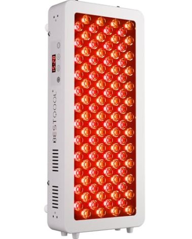 BestQool Red Light Therapy for face Body, 4 Wavelengths Infrared Red Light Therapy, 100 Elite Grade Dual Chip LEDs, High Power Red Light Panel for Pain, Muscle, Energy. 170W. Modular Design.