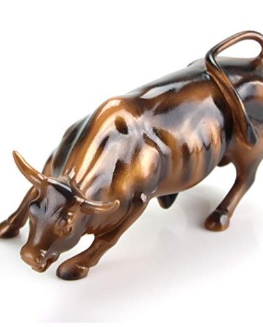 Torkia - Official Licensed Bronze Wall Street Bull Stock Market NYC Figurine Statue (X-Large)