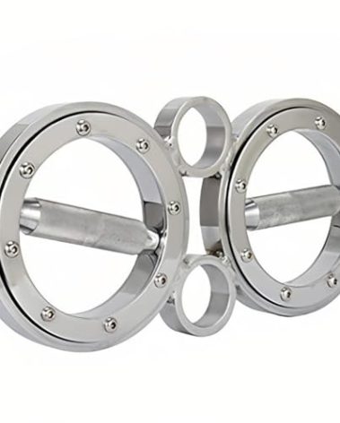 FIITY 8/12 Pounds Burn Machine, Multifunctional Hand and Forearm Trainer, Spinning Burn Muscle Training, 360 Degree Rotating Grips (Sliver/Black)