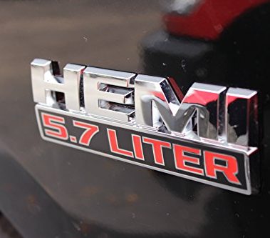 DODGE RAM CHRYSLER JEEP HEMI 5.7 LITER EMBLEM NAMEPLATE BADGE LOGO MOPAR OEM