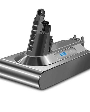 Lizone 25.2V 5.0Ah SV12 V10 Battery Replacement for Dyson V10 Battery 25.2V 2600mAh 66Wh 240923-01 969352-02 Battery Compatible with Animal Absolute Motorhead Fluffy SV12 Cordless Stick Vacuum Cleaner