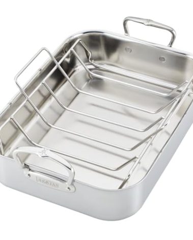 Hestan Provisions – 14.5" Classic Clad Roaster with Stainless Steel Rack