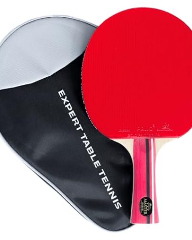 Palio Master 3.0 Table Tennis Racket & Case | ITTF-Approved Intermediate Ping Pong Paddle | Allround Speed, Spin and Control