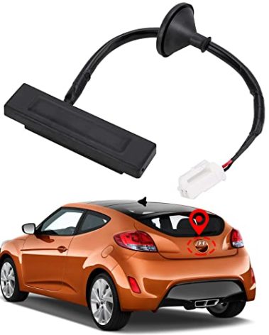 81260-2V000 Hatch Release Button Trunk Latch for Hyundai Veloster 2012-2017 Rear Back Hatch Release Switch Trunk Button Outside HDL Lock Assembly Tailgate Latch Without Camera Replace # 812602V000