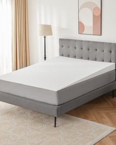 Lazyzizi Mattress Wedge Only, 5-Inch Queen Inclined Bed Wedge Mattress Topper for Acid Reflux, GERD, Neck & Back Pain, Snoring, Adjustable Elevator Under Mattress Support for Bedroom