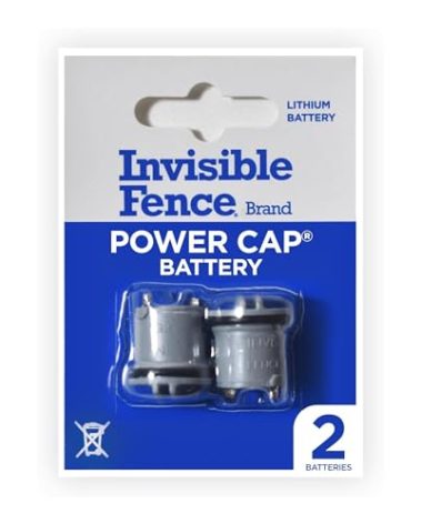 Invisible Fence Power Cap Battery - Original IFB Electric Fence Battery Replacement for Dog Collars - Long-Lasting - 2 Pack
