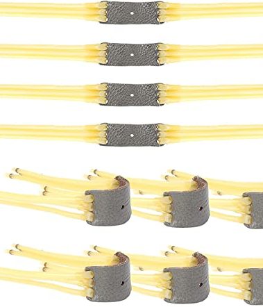 DIAEMI 10Pcs Slingshot Replacement Band, Catapult Bands Rubber Band Slingshot 6-Strips Slingshot Rubber Bands Rubber for Slingshot (Length: 32cm/12.6in)
