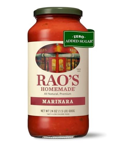 Rao's Homemade Marinara Sauce, 24 oz, All Purpose Tomato Sauce, Pasta Sauce, Carb Conscious, Keto Friendly, All Natural, Premium Quality, With Italian Tomatoes & Olive Oil