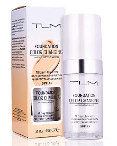 KOSIMI 30ml TLM Color Changing Foundation Liquid Base Makeup Change To Your Skin Tone By Just Blending, white