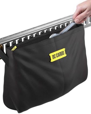 DC Cargo Mall E-Track Storage Bag for Trailers - Heavy-Duty 14 in x 24 in Canvas Zippered E-Track Bag - Weight Capacity 50 lb. - E-Track Accessories