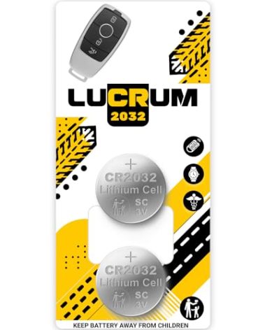 Key Fob Battery Replacement for Mercedes, 2PCs CR2032 Batteries for Car Remote Key for A C CLA CLS E GL GLA GLC GLE GLS G SL S-Class 2019-2023 CR 2032