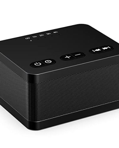 Sound Machine White Noise Machine with 30 Natural Soothing Sounds 36 Levels Volume 5 Timers Memory Function Effectively Blocks Noise Ideal Sleep Machine Brown Noise for Baby Kids Adults Home (Black)