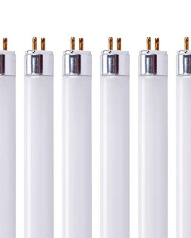 21 Inch F13T5/CW Fluorescent Light Bulb, T5 13 Watts, 4100K Cool White Under Counter Light Bulbs, Replacement Bulb for Under Cabinet Light, G5 Mini Bi-Pin Base - 6 Pack