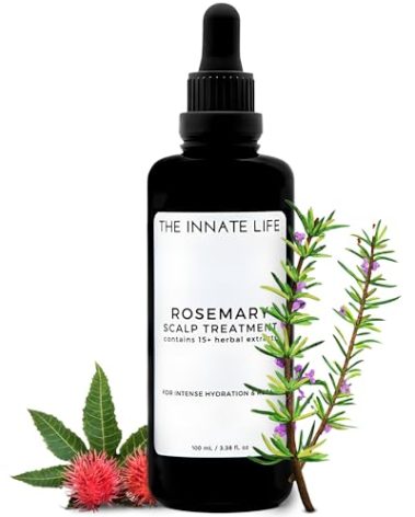 THE INNATE LIFE Rosemary Scalp Treatment | Nourish with Rosemary Oil, Strengthen Follicles, Hydrate Scalp, Prevent Hair Loss, Ideal for Healthier Hair - Organic Hair Care Solution