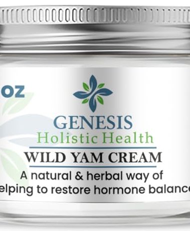 Genesis Wild Yam Root Cream, Organic Balancing Cream for Women, Deep Nourishment and Hydration, Made with Wild Yam Root, Chaste Tree Berry, and Red Clover, 2oz