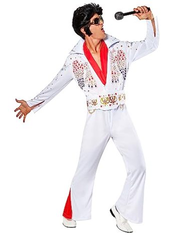Rubies Elvis Presley: Elvis Presley Costume for Adults, Men's Large