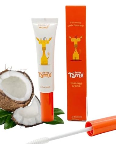 T is for Tame Hair Taming Cream Wand for Flyaways, Frizz - Natural & Vegan Styling Wand - Slick Back Smoothing Stick - Anti-Frizz, Flyaway Hair Tamer (1 pk)