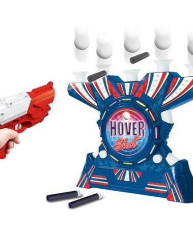 Ambassador Games: Retro Arcade - Electronic Hover Shot - Light & Sound Tabletop Target Shooting Game, Blaster, Air Floating Balls, Adult Kids Ages 6+