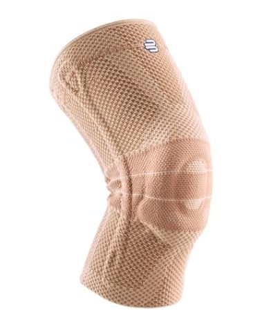 Bauerfeind - GenuTrain - Knee Brace - Targeted Support for Pain Relief and Stabilization of The Knee, Provides Relief of Weak, Swollen, and Injured Knees- Size 6 - Color Nature