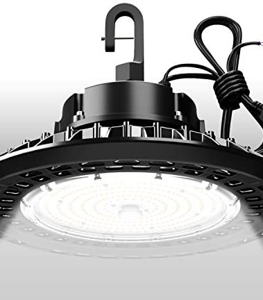 G GJIA LED High Bay Lights Super Bright 150W 22500LM Dimmable AC100-277V 5000K DLC/ETL Listed 6ft with US Plug