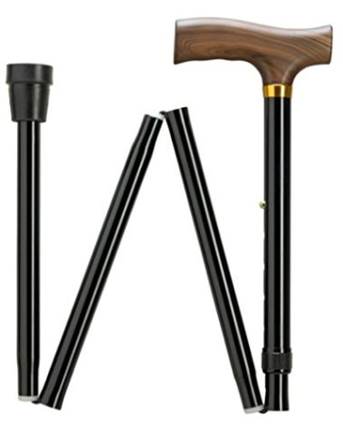 Extra Short Folding Walking Cane adjustable in 1" increments from 29" to 33" (9952312)