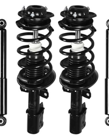 Peforway 4PCS Front & Rear Struts Shock Absorbers Assembly Fit for Chevy Cobalt 2005-2010 / HHR 2006-2011, for Pontiac G5 2007-2009 / Pursuit 2005-2006, Replace 172179R 172179L 349043