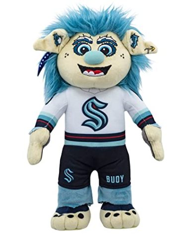 Bleacher Creatures Seattle Kraken Buoy 10" Mascot Plush Figure- A Mascot for Play or Display